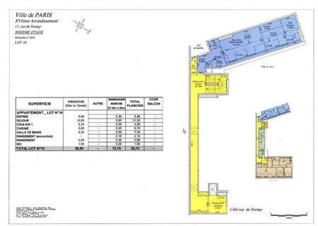 location Appartement T1 DE 36.95m² À PARIS - Photo 3