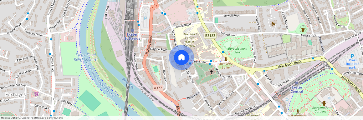 St. Davids Hill, Exeter, EX4 4DW