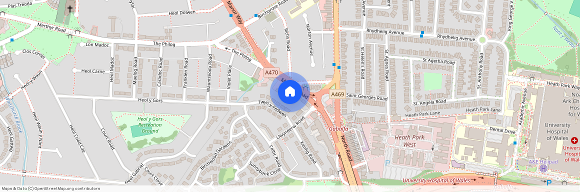 Merthyr Road, Whitchurch