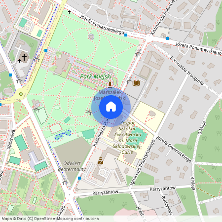 ul. Kazimierza Pułaskiego, Otwock, otwocki, mazowieckie