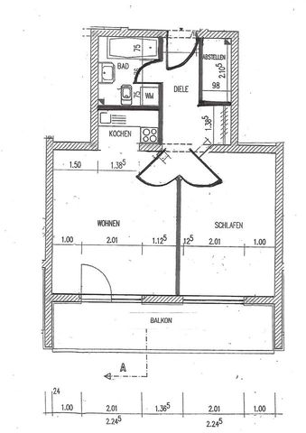 Helle Wohnung mit Balkon für 1-2 Personen in Witten-Herbede - Photo 5