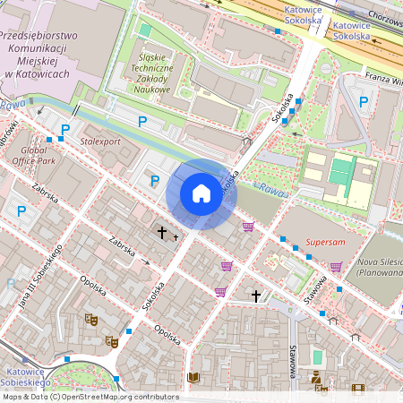ul. Sokolska 14, Śródmieście, Katowice, śląskie