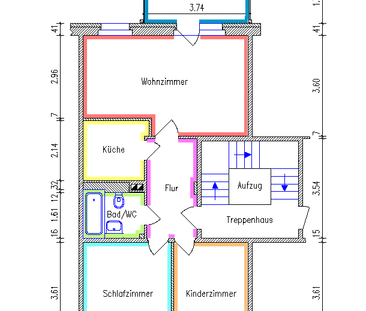 Große Wohnung / Balkon / Aufzug - Photo 5