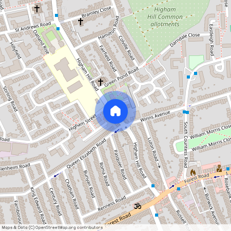 Higham Hill Road, London, E17