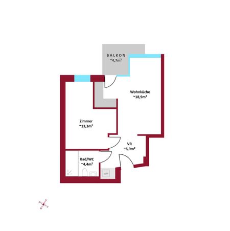 ERSTBEZUG. ERSTKLASSIG. Außenflächen mit direktem Blick auf den Kahlenberg | vollausgestattete Küchen | Fußbodenheizung und Fußbodenkühlung - Foto 3