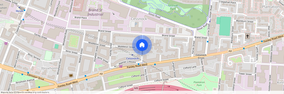 Cessnock Street, Cessnock, Glasgow, G51