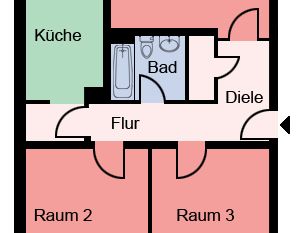 2-Zimmer-Wohnung in Hagen Helfe - Photo 1