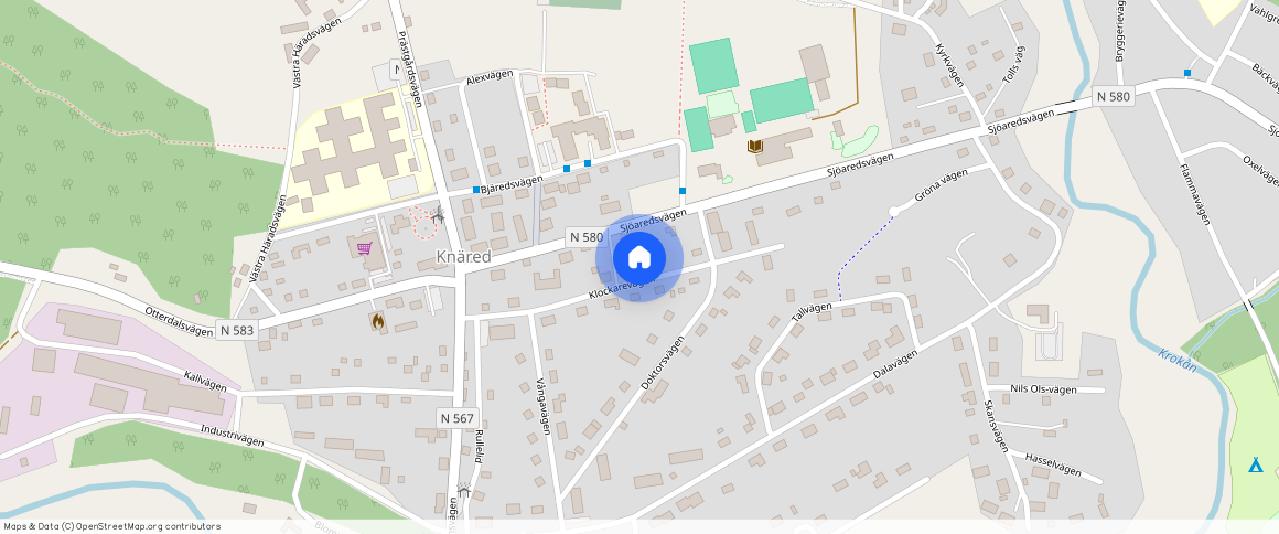 Klockarevägen 11 B, Knäred