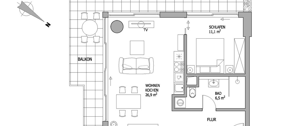 City-Residence: Elegante Top-Wohnung im Prestige-Hochhaus "Eden Tower" - Foto 1