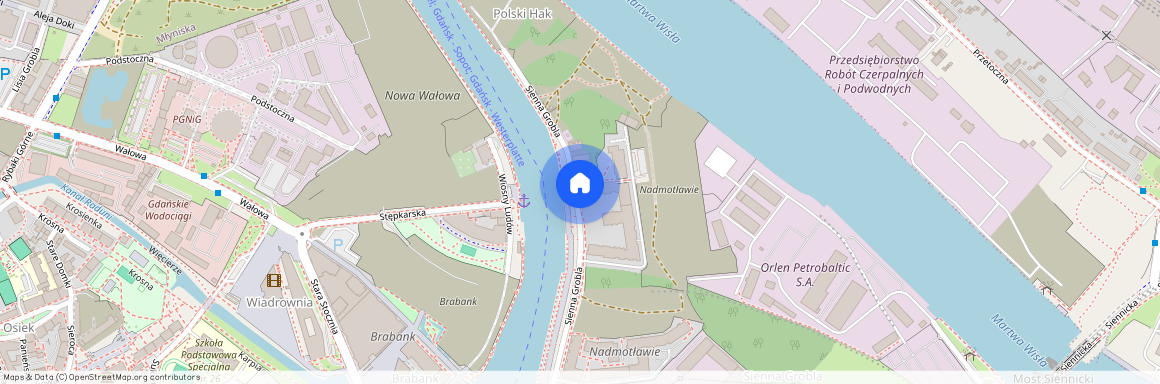 ul. Sienna Grobla, Śródmieście, Gdańsk, pomorskie