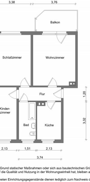 Wohnung Nr. 547/4/41 - Photo 2