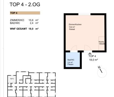**1-Zimmer-Wohnung Graz-Geidorf** - Erstbezug nach Sanierung! - Foto 4