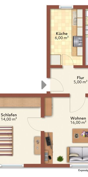 2 Raum-Wohnung - Foto 2