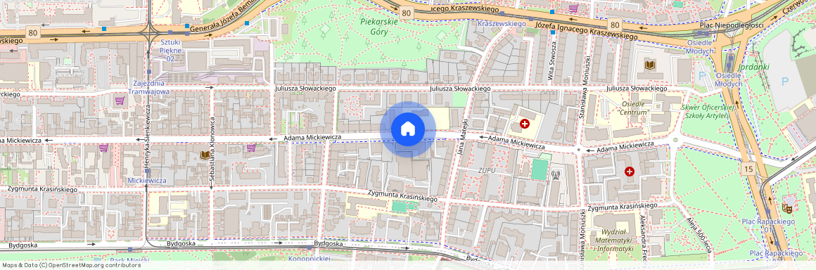 ul. Adama Mickiewicza, Bydgoskie Przedmieście, Toruń, kujawsko-pomorskie