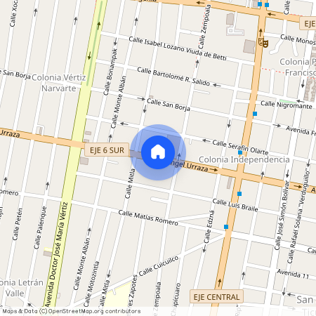 ANGEL URRAZA, Colonia Independencia, C.P. 03630, Df / Cdmx