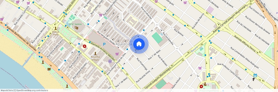 Rua Guaibê, Aparecida - Santos