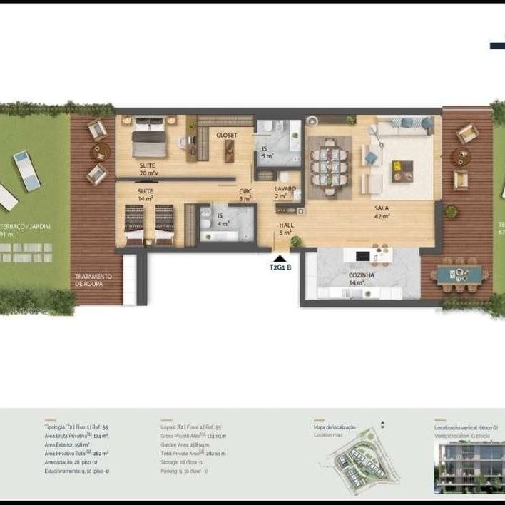 2 room luxury Apartment for rent in Cascais, Lisbon - Photo 1