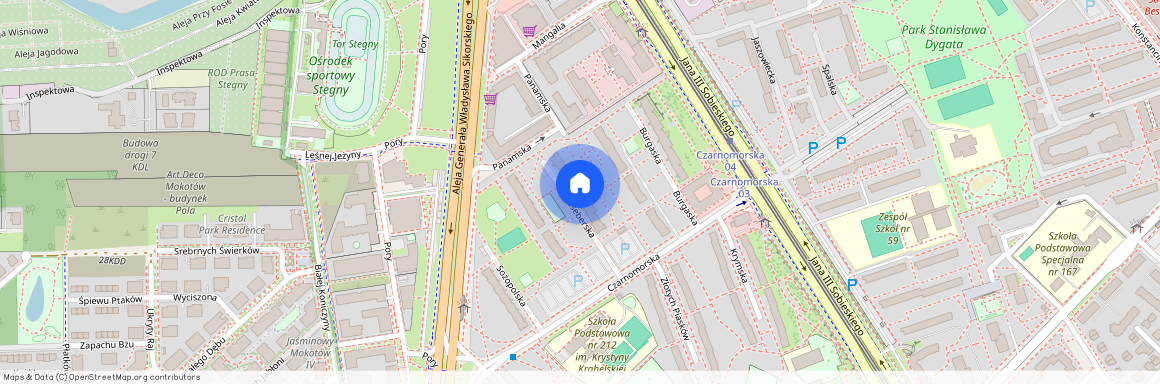 ul. Neseberska, Stegny, Mokotów, Warszawa, mazowieckie