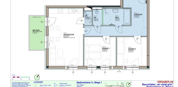 3-Zimmer-Wohnung mit Balkon, Top 12 - Foto 2