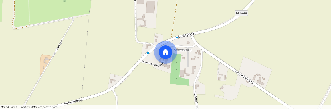 Smedstorps byaväg, Nyhamnsläge