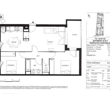 Location Appartement 3 pièces 63m² VILLENEUVE TOLOSANE 31270 - Photo 3