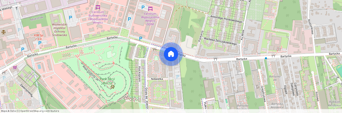 ul. Bartycka, Czerniaków, Mokotów, Warszawa, mazowieckie