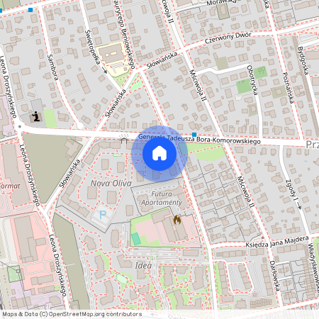 ul. gen. Bora-Komorowskiego, Przymorze Małe, Gdańsk, pomorskie