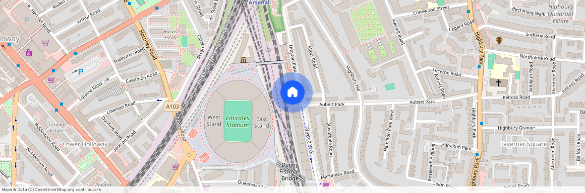 Drayton Park, Highbury, N5