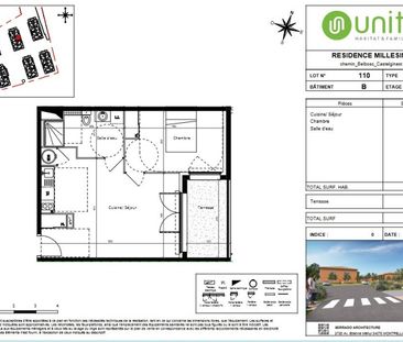 location Appartement T2 DE 46.9m² À CASTELGINEST - Photo 3