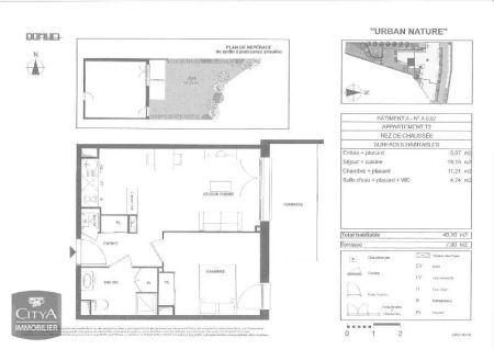 Appartement à louer 2 pièces 40.2m² - Photo 4