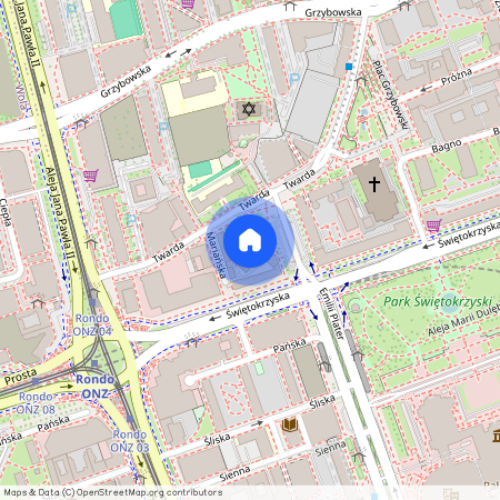 ul. Emilii Plater, Śródmieście Północne, Śródmieście, Warszawa, mazowieckie