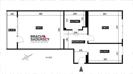 Mieszkanie Kraków Nowa Huta powierzchnia 48.83 m² C206-WM-17205 - Фото 3