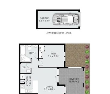 Over-sized ground floor apartment with large courtyard - Photo 5