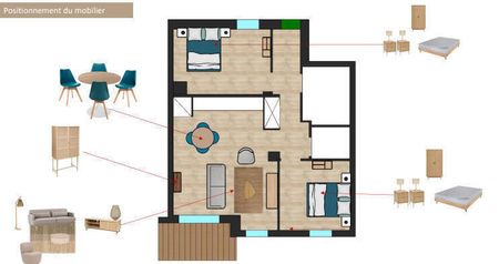 Appartement 3 pièces - - Photo 3