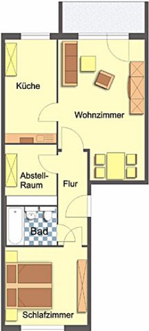 Wohnung, 2 Zimmer (55,97 m²) - Photo 5