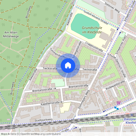 Tieckstraße, 30625 Buchholz-Kleefeld - Hannover Groß Buchholz