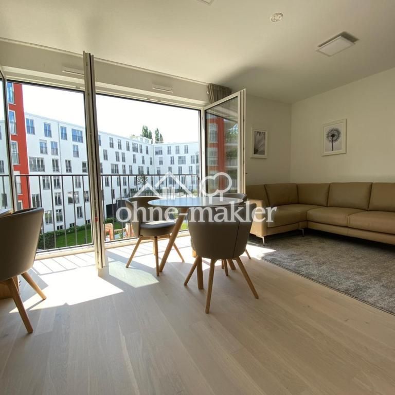 helle Wohnung mit Süd/West-Ausrichtung, möbliert u. voll ausgestattet von Privat - Foto 1