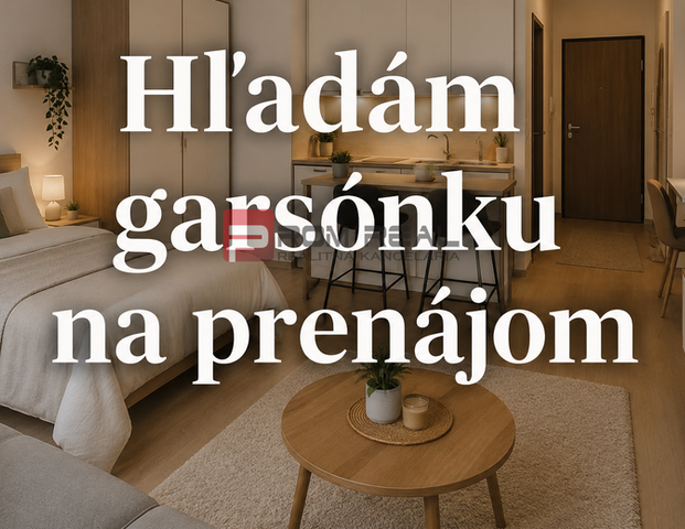 Hľadám 1 izb. byt alebo garsónku na prenájom. - Photo 1