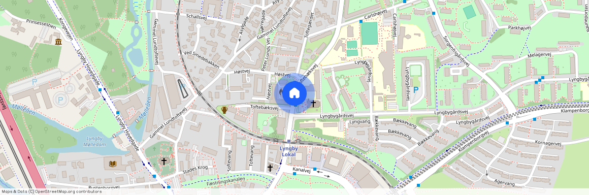 Lyngby, Toftebæksvej