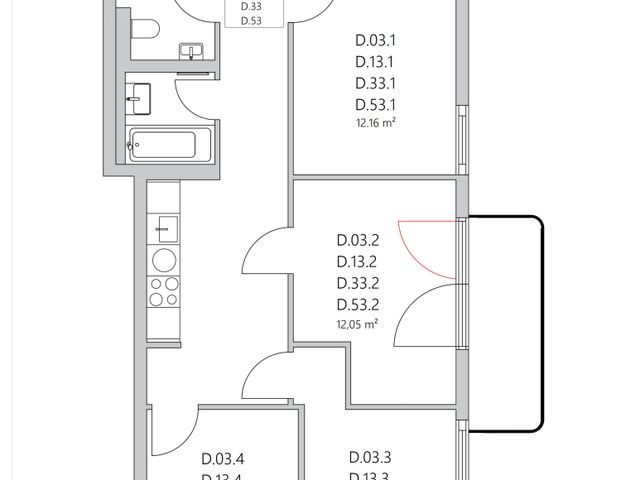 Zimmer in der Friedrichstrasse 63 - Foto 1