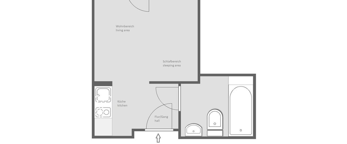 For rent: furnished apartment in quiet rear building - Foto 1