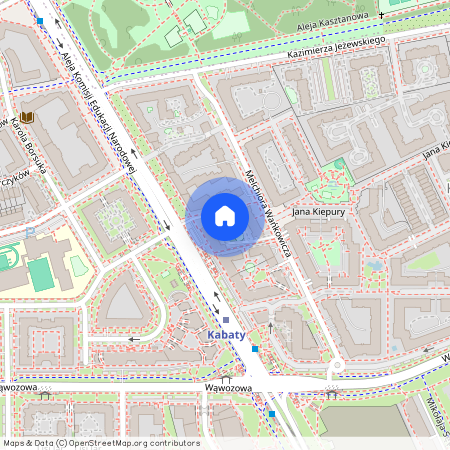 ul. Melchiora Wańkowicza, Kabaty, Ursynów, Warszawa, mazowieckie