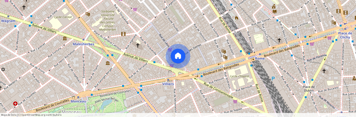 Rue de Lévis et Rue des Dames 75017 Paris (17e arrondissement)