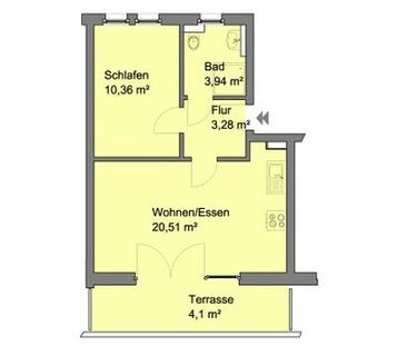 Moderne 2 Zimmer Wohnung mit großem Balkon und Fensterfron - Photo 6