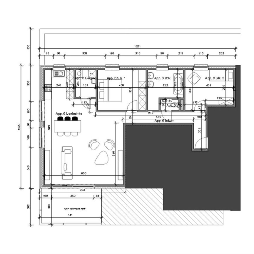 Nieuwbouwappartement met 2 slpks en garage! - Foto 1