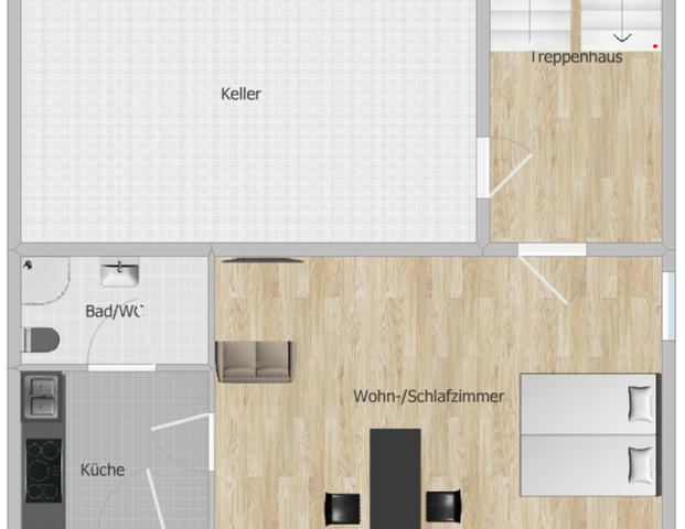 1 Zimmer Wohnung Wombach - Foto 1