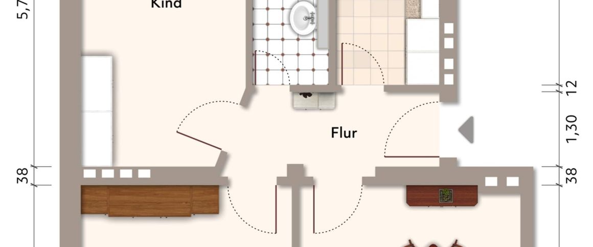 Charmante 3-Raum-Wohnung in Stadtfeld Ost - Foto 1