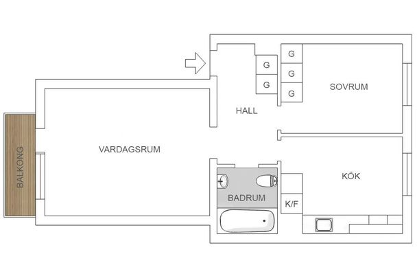 Donsögatan, Göteborg - Foto 1