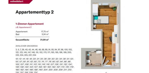 Appartementwohnen für Pflegepersonal, Auszubildende und Studierende - Photo 2