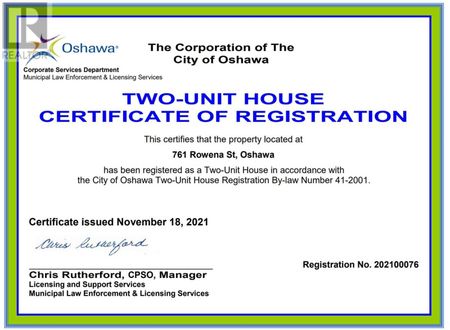 For Lease - 761 Rowena Street Unit# Lower, Oshawa, Ontario - Photo 3